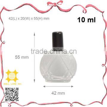 10ml exquisite surface engraving refillable perfume glass bottle