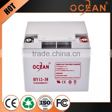 High page yield various styles 12V 38ah low price OPZV battery