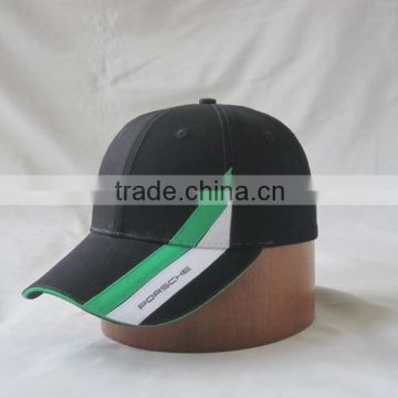 cotton twill baseball cap with applique embroidery