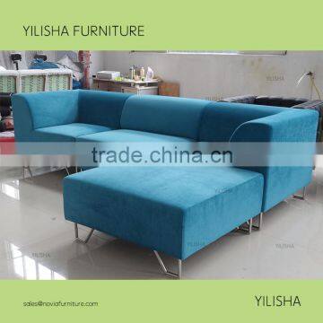 Cheap Furniture Living Room Fabric Sofa Set Designs With Ottoman F002