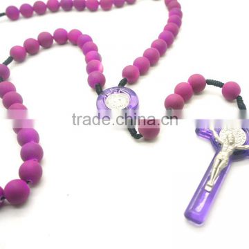 rosary, 2014 religious imitation plastic bead rosary , Catholic bead rosary