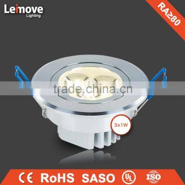 Square recessed ceiling lamp crystal led lamp