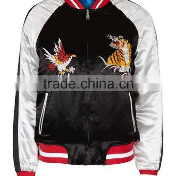 OEM Reversible Bomber Jacket with Embroidered back panel