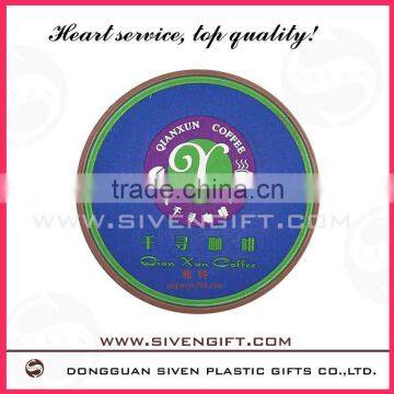 Promotional pvc cup tea coaster