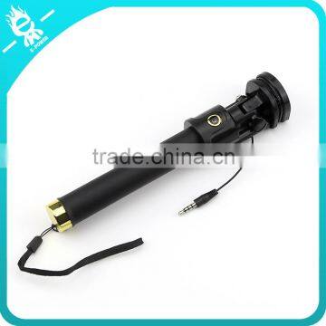 cable selfie stick portable monopod for cell phone