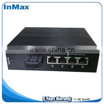 Din Rail OEM Gigabit Unmanaged switch, PoE Industrial Ethernet Switches P505B