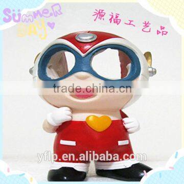 Resin A Little Robot Led Light Craft for Home & Garden Decoration