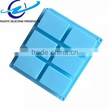 6 Cavities Rectangle Silicone Soap Molds photo-5