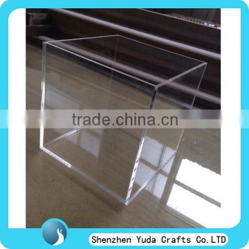 wholesale acrylic box transparent box without lid manufacurer price perspex 5 sides box