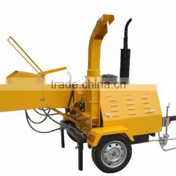 DH-50 50hp Changchai 4L68 diesel engine,hydraulic feeding,trailed wood chipper machine with CE for sale