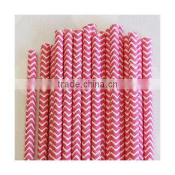 Red Drinking Paper Straws With Christmas Candy Cane Design photo-4