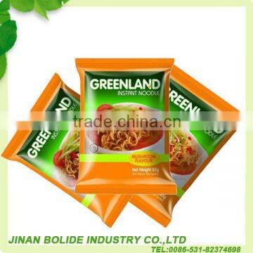 vegetarian instant noodles in bag with different taste provide