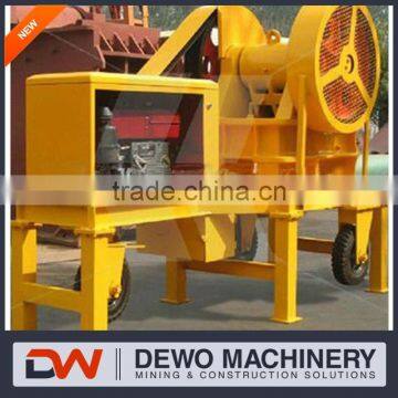 portable cast wheel jaw crusher