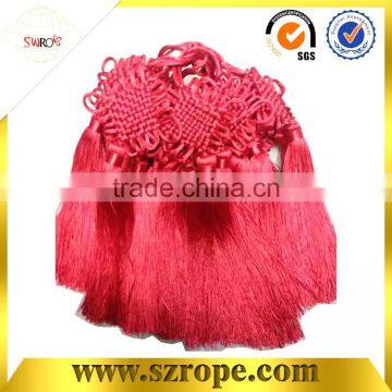 factory welcome custom tasssel/hand made rayon tassel