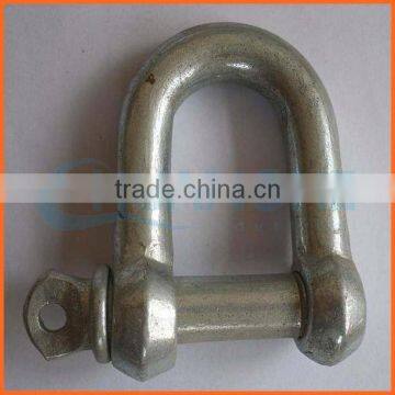 Factory price customized galvanized bolt type d shackle