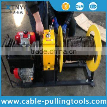 3 Ton Diesel Engine Winch With 200 Wire Rope for Cable Pulling During Tower Erection photo-2