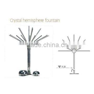 crystal hemisphere fountain jet