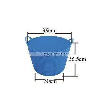 Plastic Garden Tub ,plastic Flexible Garden Bucket,garden Basket SG1602