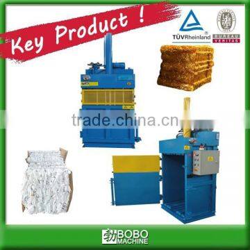 Hydraulic baling press for cotton bale