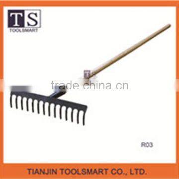 Wooden Handle Steel Lake Rake photo-2