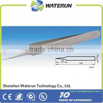 high precision stainless steel tweezers/straight tweezers/curved tweezers factory