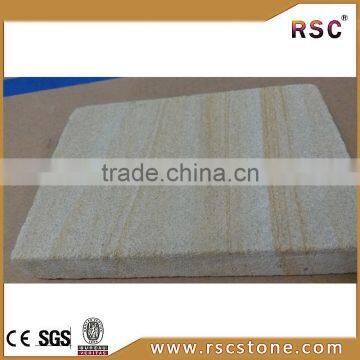 Cheap beige sandstone flamed tiles for sale