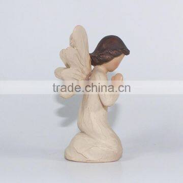 Hot Selling Wood Resin Angel Statue Crafts photo-2