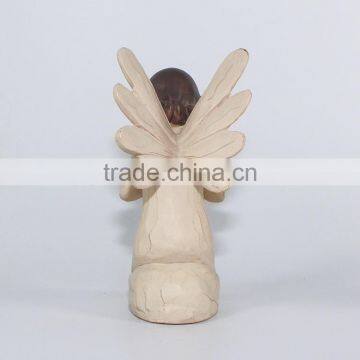 Hot Selling Wood Resin Angel Statue Crafts photo-5