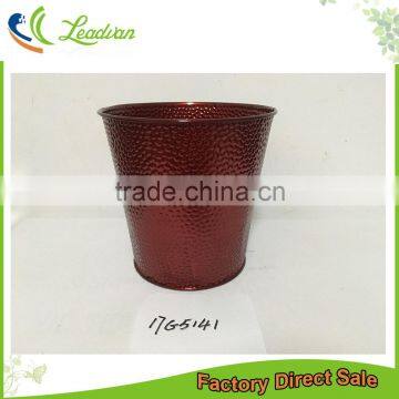 Cheap 6.5 Inch Silver Galvanized Metal Bucket Vase for Flower Arrangements