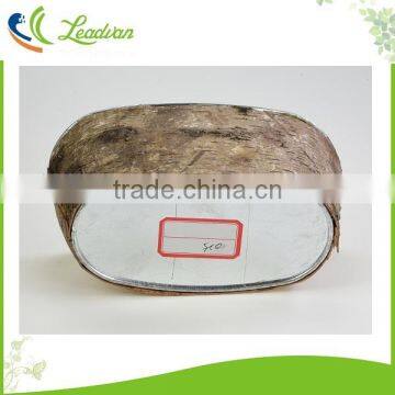 Hot Sale Natural Birch Bark Decor Balcony Metal Flower Planter Pots for Sale photo-5