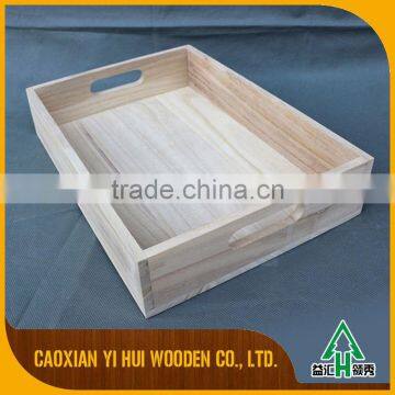 New Style China Factory Wooden Trays With Handle