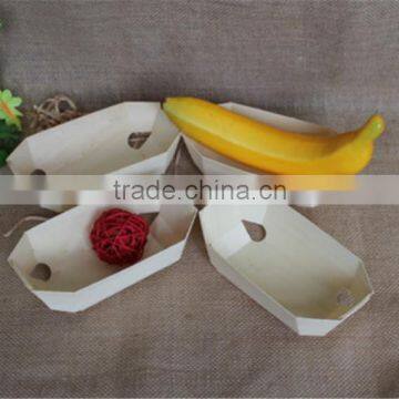 Top Grade Trade Assurance Veneer Wooden Food Sushi Tray Disposable Wooden Sushi Boat photo-2