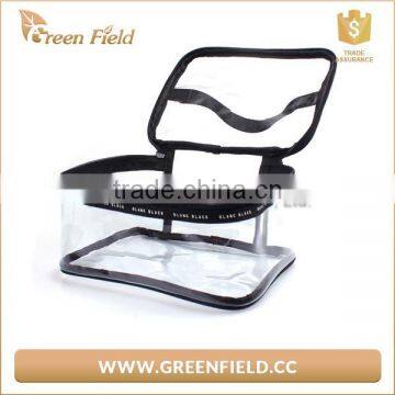 Promotional Toiletry Cosmetic Clear Pvc Zipper Bag With Handle for Gift photo-3