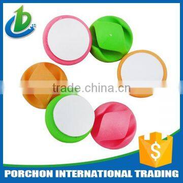 Plastic Adhesive Multipurpose Round Dual Double Cable Clips photo-2