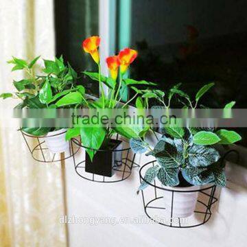 home decoration hanging basket modern metal folding plant stand