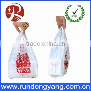 Fashion Reused Customized Printed Plastic Vest Carrier Bags