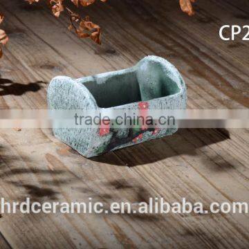 High Quality Colorful Cement Garden Flower Pot photo-3