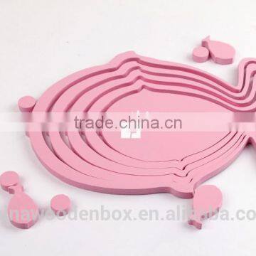 Refined Popular Fish Shape Wooden Wall Stickers photo-2