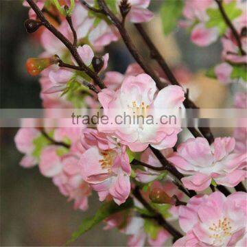 SJ20170002 artificial peach flower branch white peach branch decoration