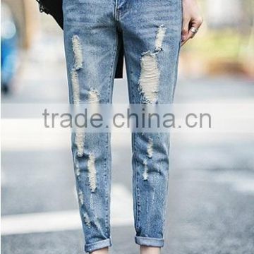 2017 Factory Price Mix Stock Men Ripped Jeans