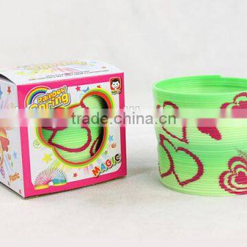 promotional good quality rainbow spring toys for sale/magic rainbow circle