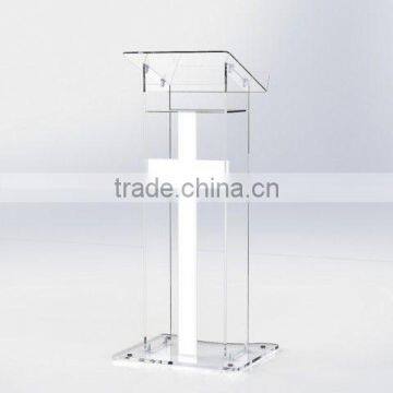 Factory wholesale clear acrylic modern design church pulpit