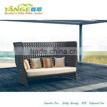 100% handmade rattan sofa outdoor bench