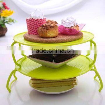Wholesale Plastic Round Plate Holder Microwave Rack photo-2