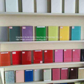 4mm BluePainted Glass/ Colored Glass RAL1347 photo-3