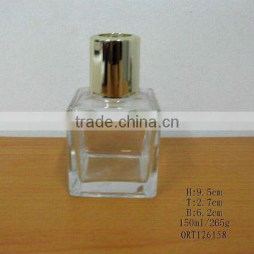 clear glass perfume bottle