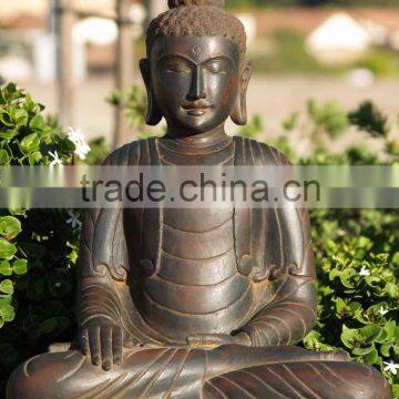 Large Garden Outdoor Sculptures Stone Carvings Marble Buddha Statues photo-5