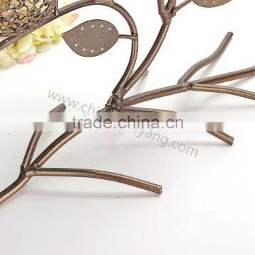 Metal Jewelry Tree Display Stand With 3 Bird Nest photo-6