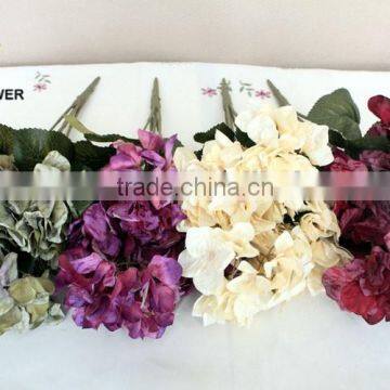 Autumnal Hydrangea Artificial Hydrangea Bouquet Decorative Landscaping Hydrangea Bouquet photo-2