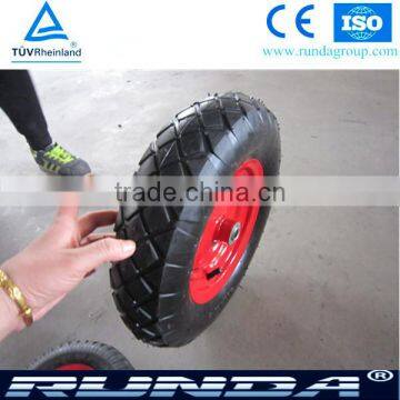 Heavy duty pneumatic 16 inch wheelbarrow rubber wheel